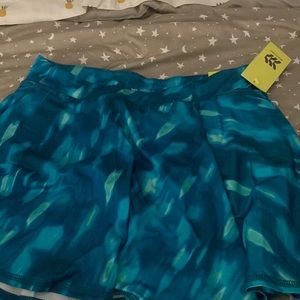 ALL IN MOTION MIRROR MIRROR BLUE SKORT